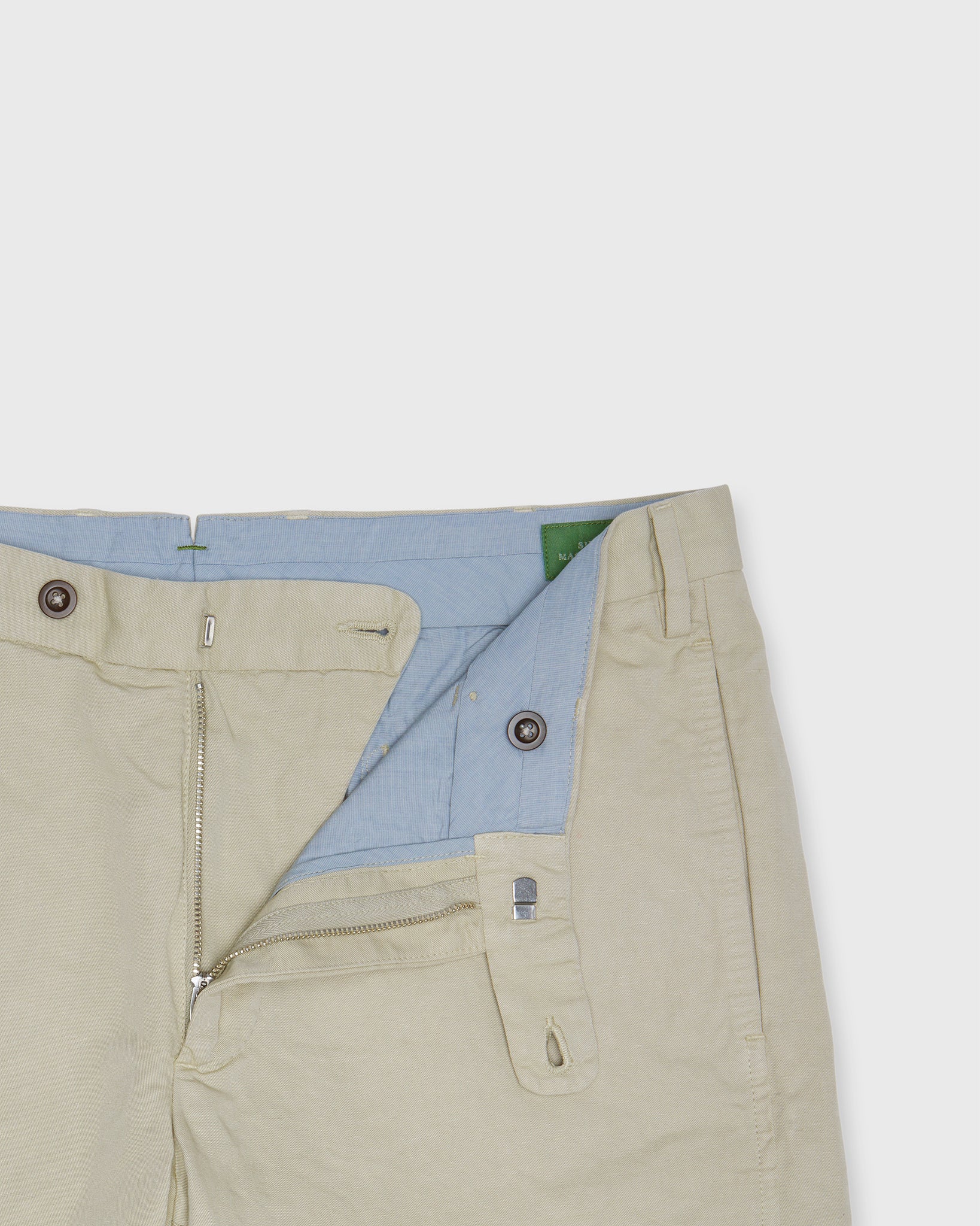 Garment-Dyed Short in Sand Cotolino Twill