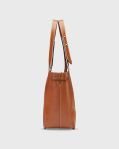 Lucie Bag in Cream/Cognac Leather