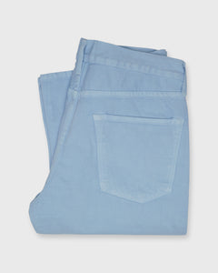 Slim Straight Jean in Pale Blue Garment-Dyed Denim