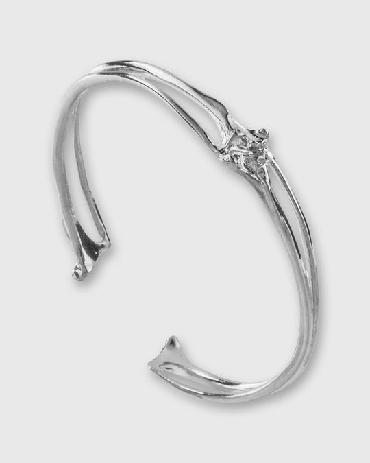 Rattlesnake Rib Cuff in Sterling Silver