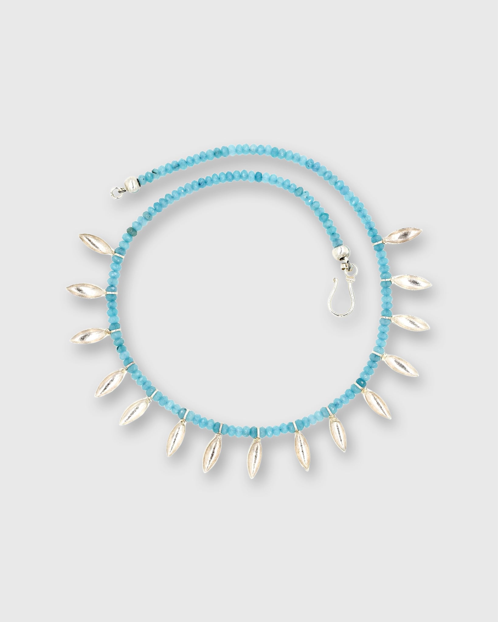 Exclusive Petal Necklace in Blue/Sterling