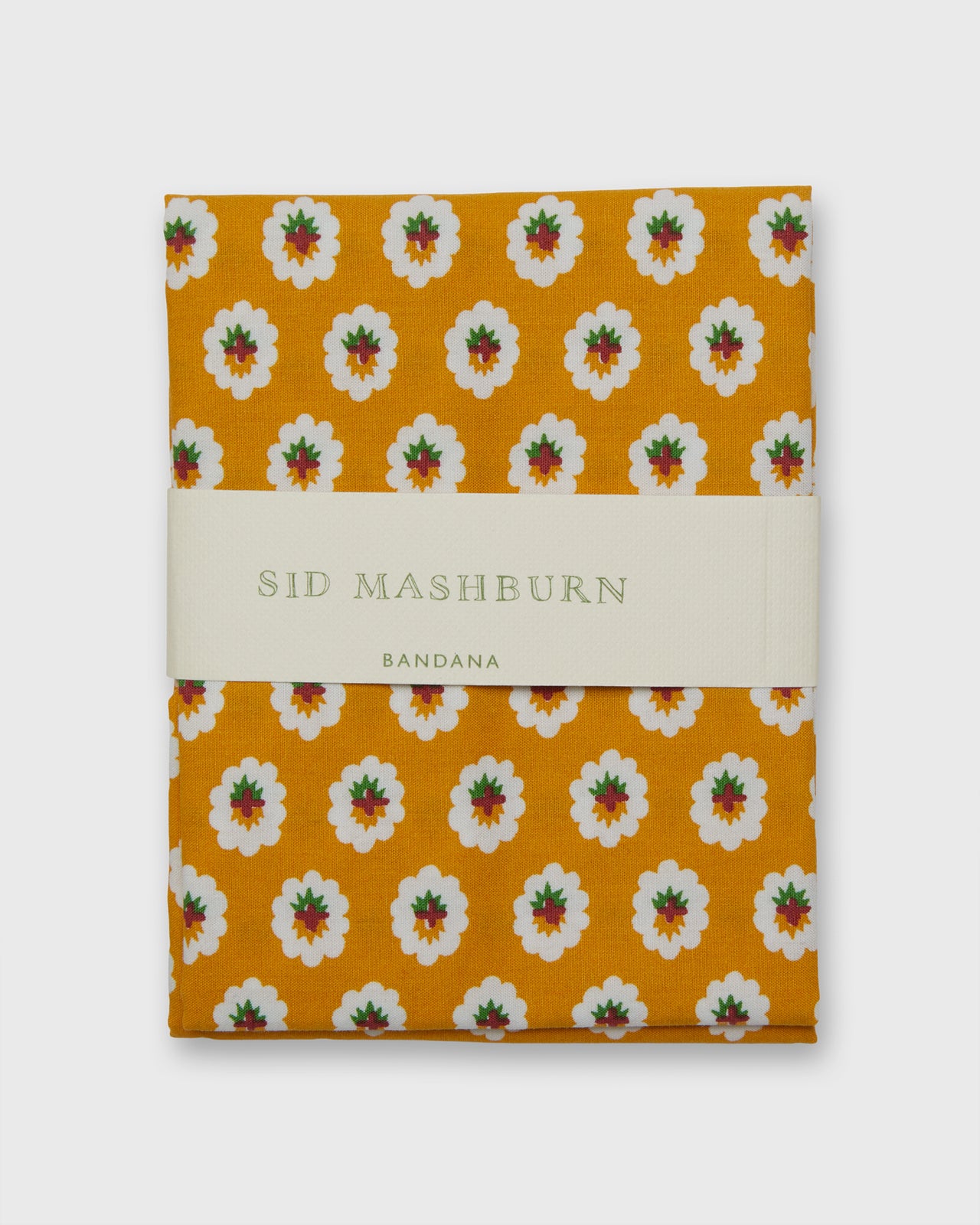 Bandana in Mustard/Green/Red