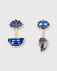 Detachable Drop Earrings in Blue