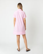 Load image into Gallery viewer, Short-Sleeved Popover Dress in Pink Gingham Poplin
