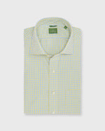 Load image into Gallery viewer, Slim-Fit Spread Collar Sport Shirt in Lemon/Periwinkle Tattersall Poplin
