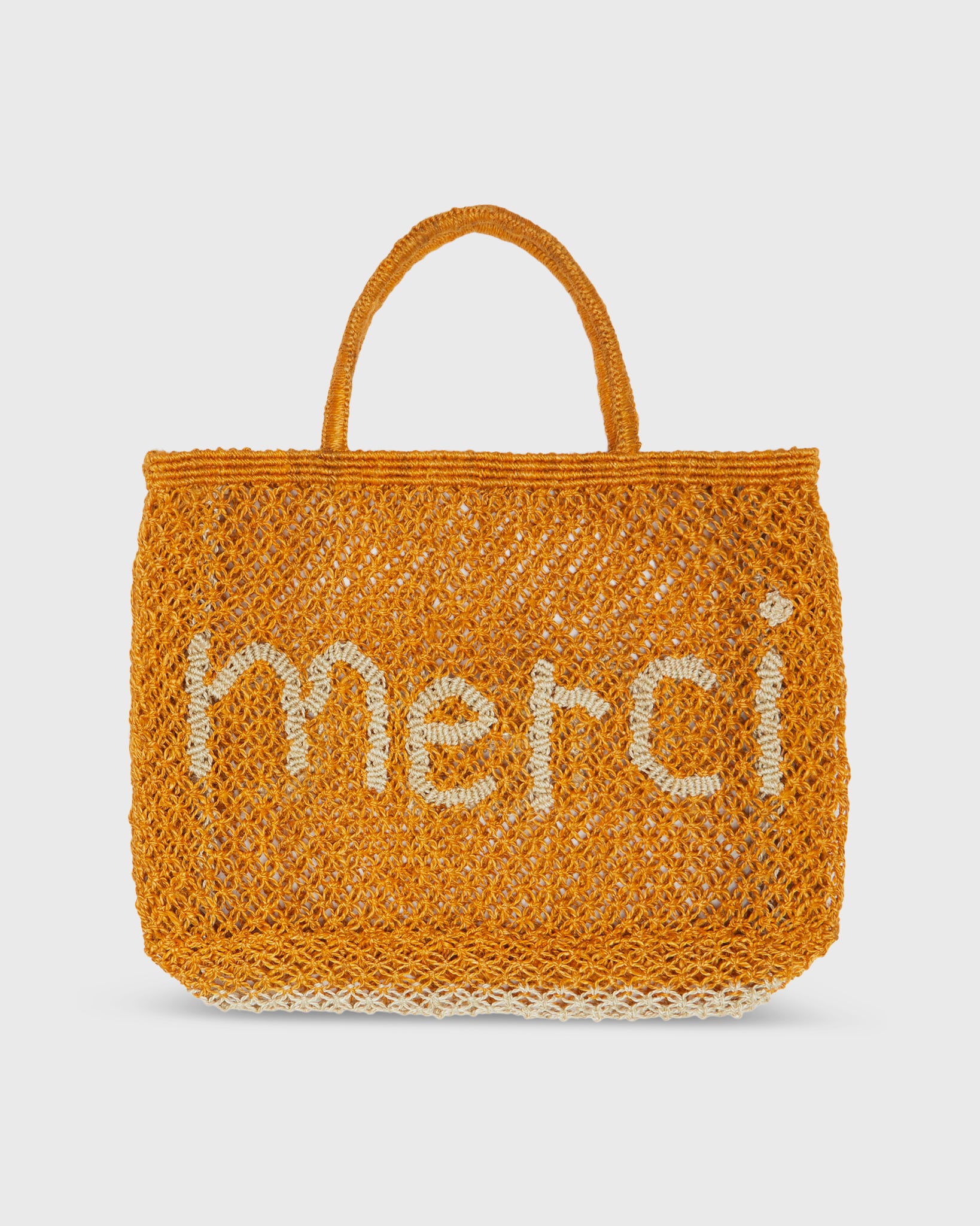 Small Merci Tote in Honey/Natural