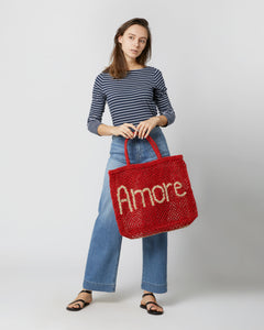 Large Amore Tote in Scarlet
