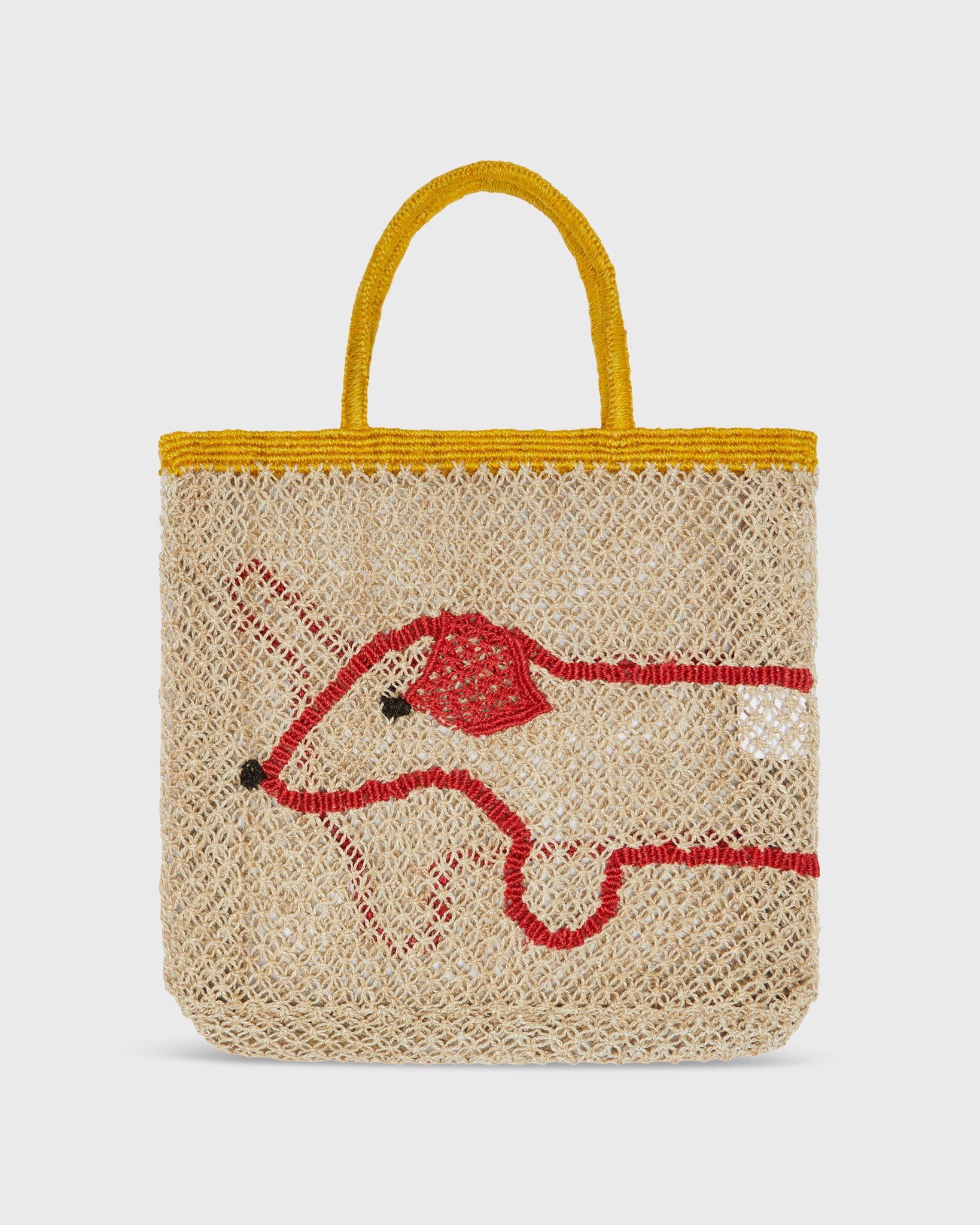 Large Sausage Dog Tote in Spice