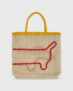 Large Sausage Dog Tote in Spice