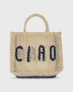 Load image into Gallery viewer, Small Ciao Tote in Natural/Indigo
