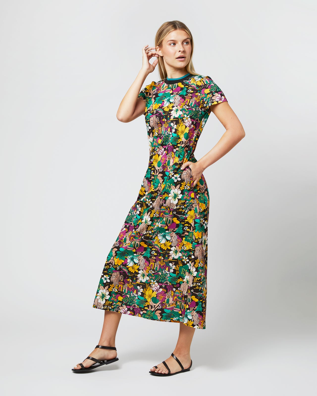 jersey swing dress for women Navy Jersey Swing Dress | WHISTLES