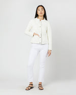 Load image into Gallery viewer, Reversible Short Jacket in White/Champagne
