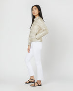 Load image into Gallery viewer, Reversible Short Jacket in White/Champagne
