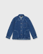 Load image into Gallery viewer, Suzanne Logo Jacket in Washed Indigo

