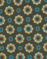 Load image into Gallery viewer, Silk Print Tie in Olive/River Medallion
