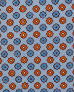 Load image into Gallery viewer, Silk Print Tie in Sky/Orange Flower
