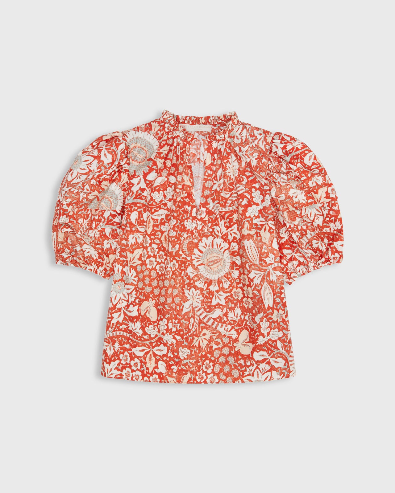 Imari Top in Orange Blossom Trailing Lotus