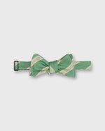 Load image into Gallery viewer, Silk Bow Tie in Green/Yellow/Blue Stripe
