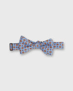 Load image into Gallery viewer, Silk Bow Tie in Light Blue/Red Medallion

