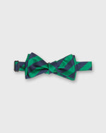 Load image into Gallery viewer, Silk Bow Tie in Green Kinsey Stripe
