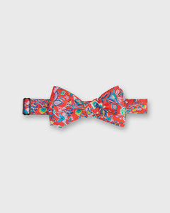 Cotton Bow Tie in Red/Multi Floral