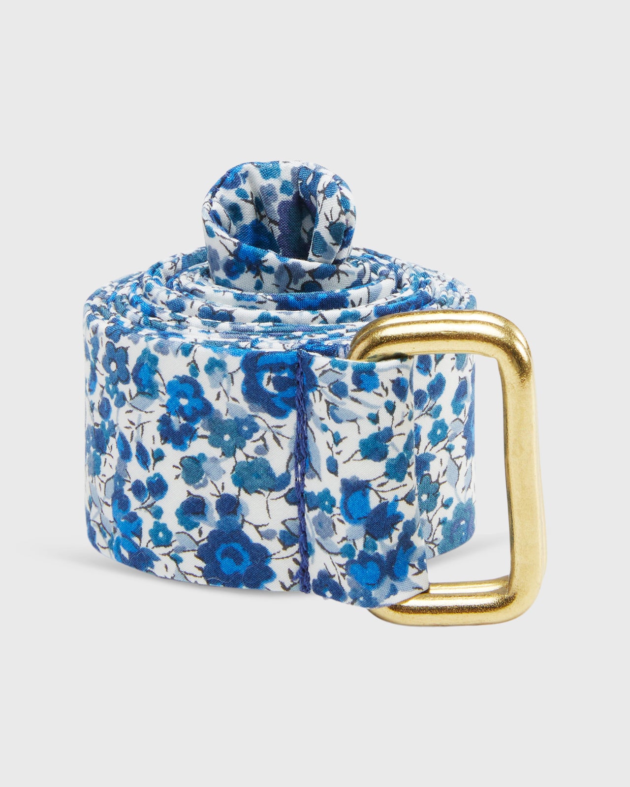 D-Ring Belt in Dark Blue Emma & Georgina Liberty Fabric