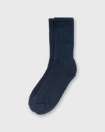 Load image into Gallery viewer, Retro Solid Socks in Vintage Navy
