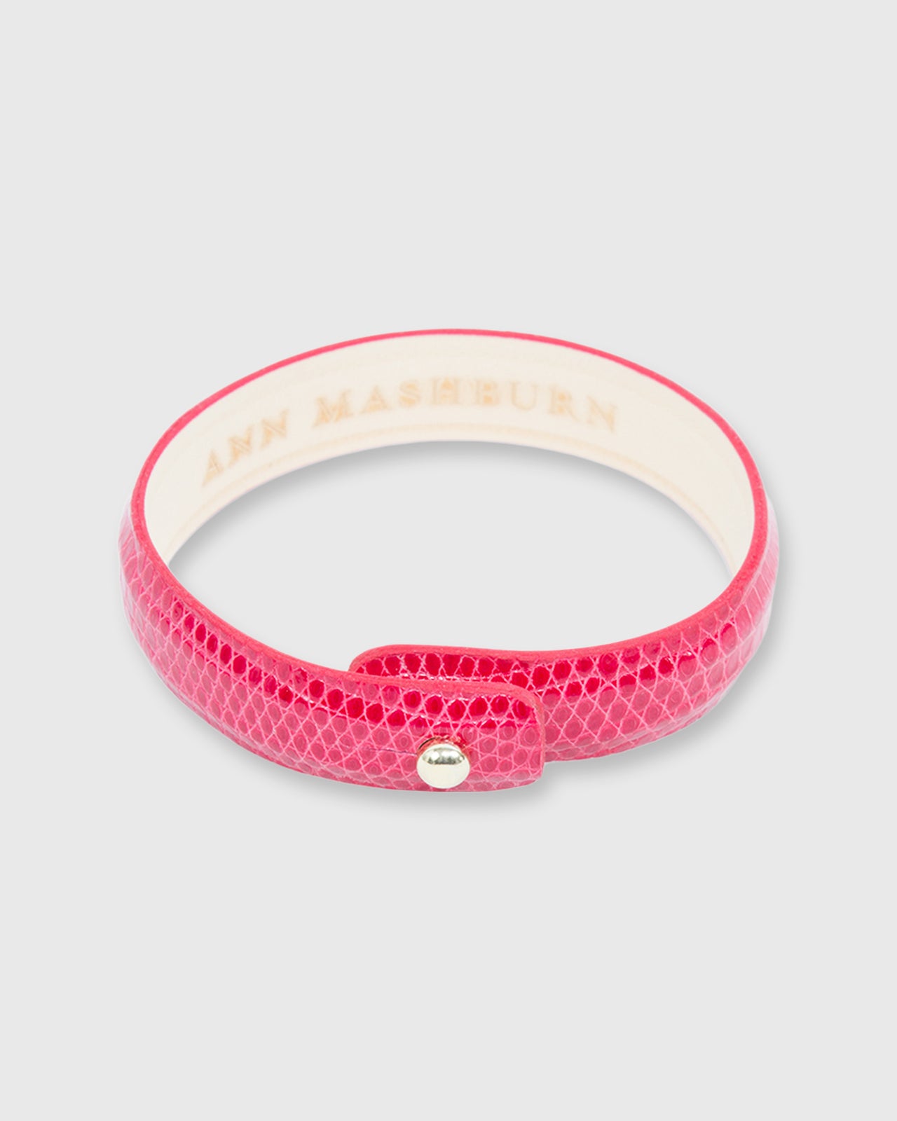 0.5" Lizard Cuff Bracelet Red