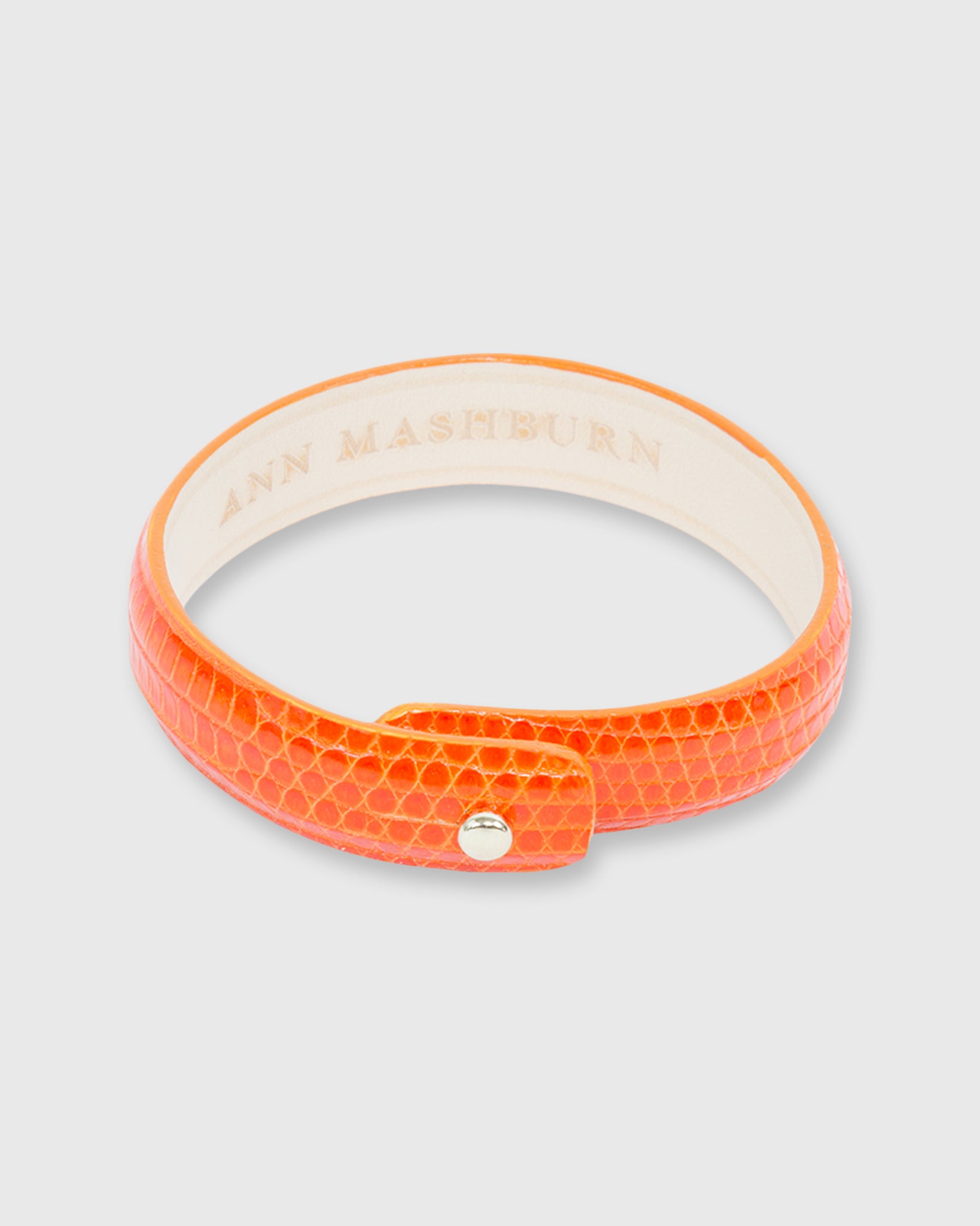 0.5" Lizard Cuff Bracelet Mandarin