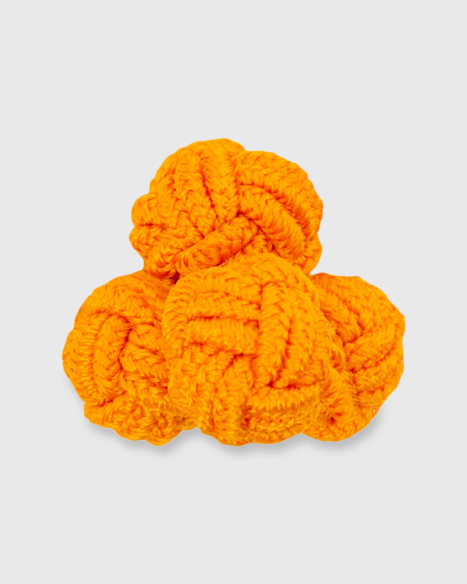 Small Silk Knot Cufflinks Orange