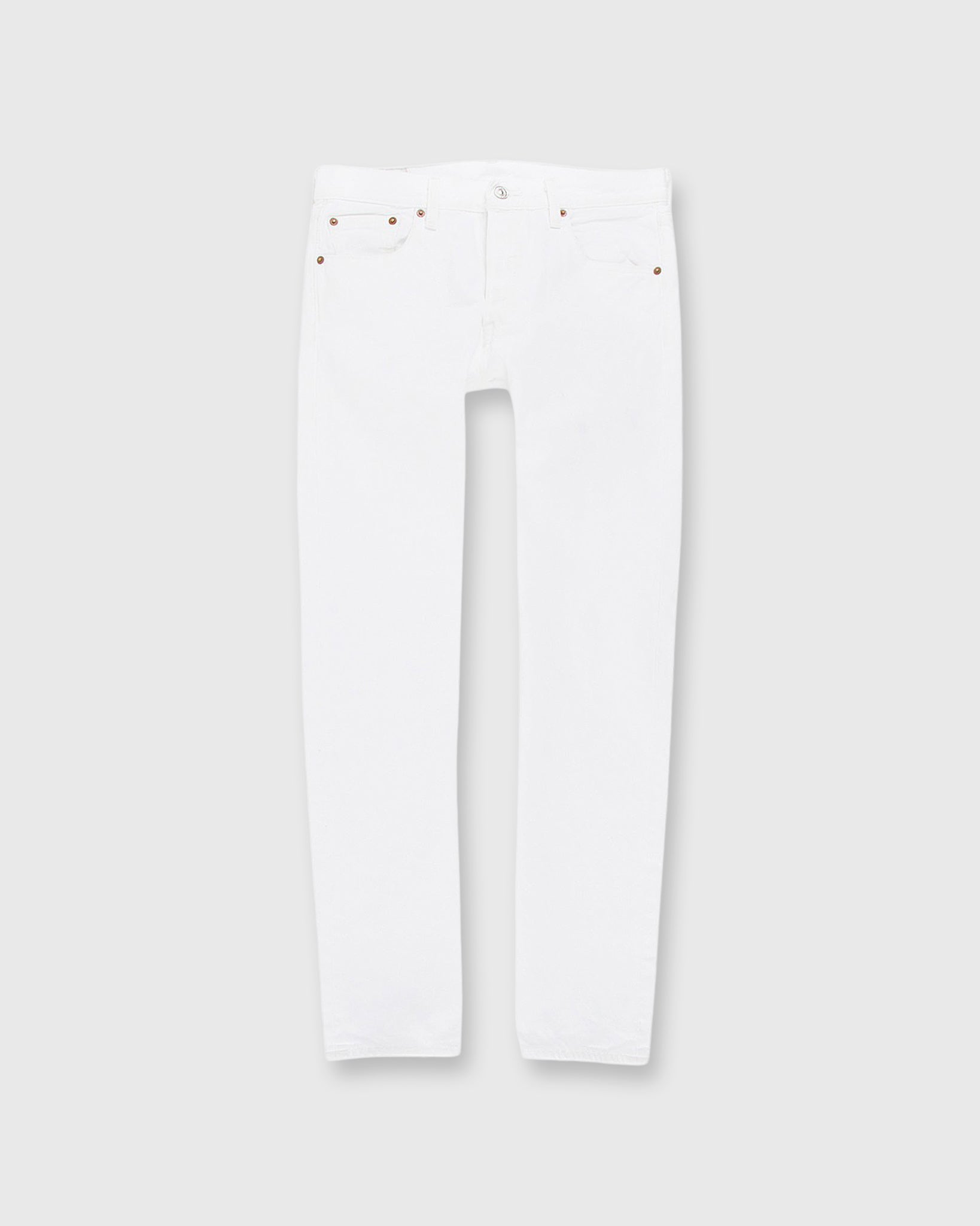 Women Trending Korean Style White Color High Waist Skinny Denim Jeans.