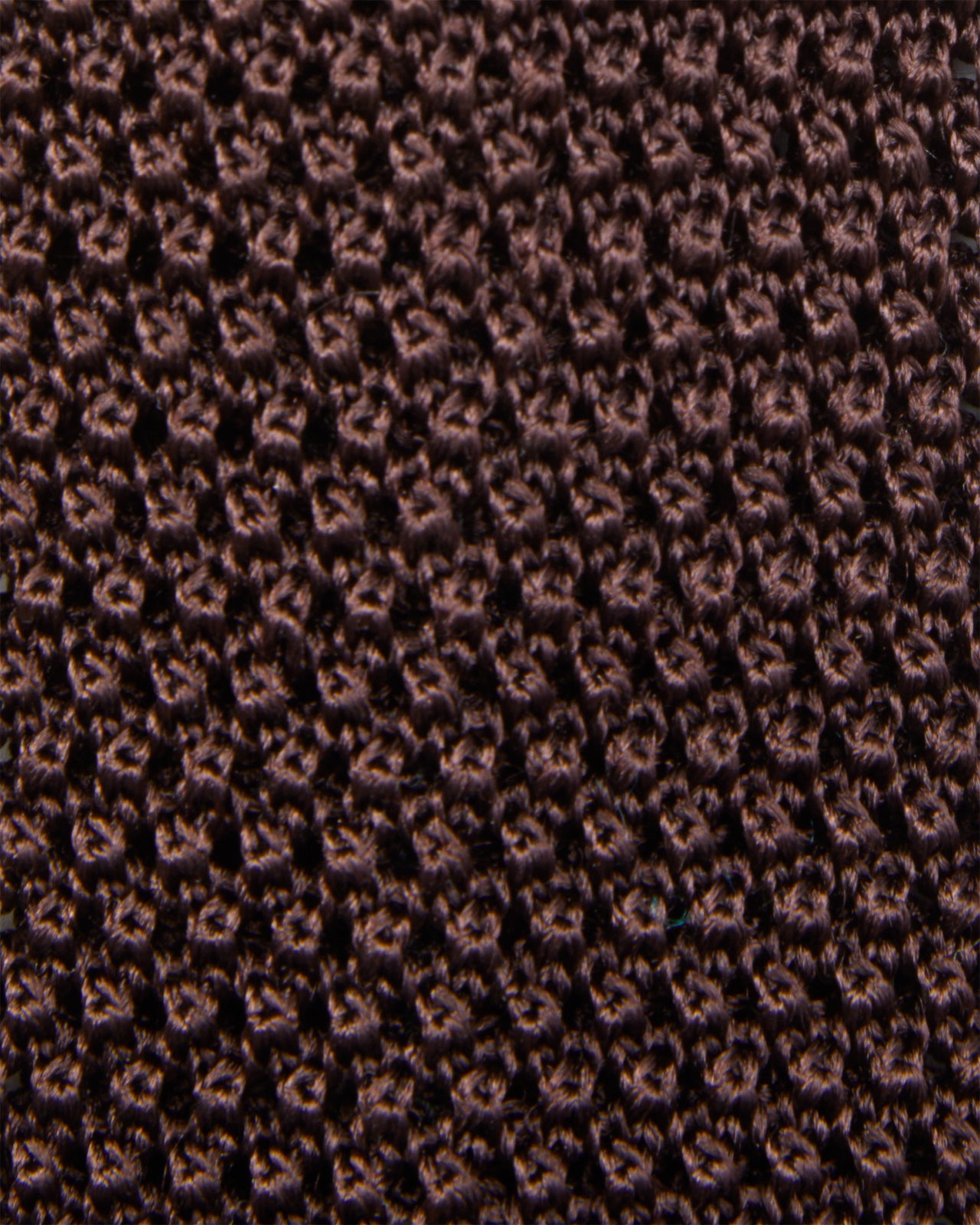 Silk Knit Tie in Chocolate