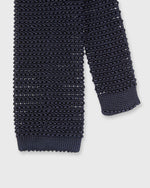 Load image into Gallery viewer, Silk Knit Tie in Dark Navy
