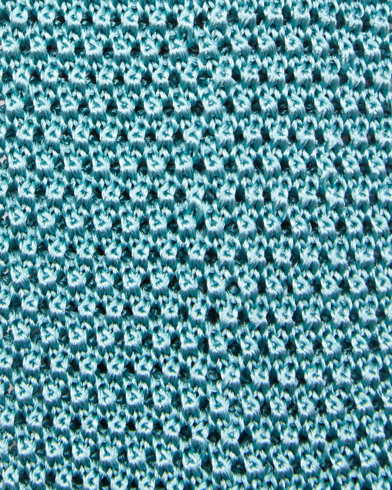 Silk Knit Tie in Sea Green