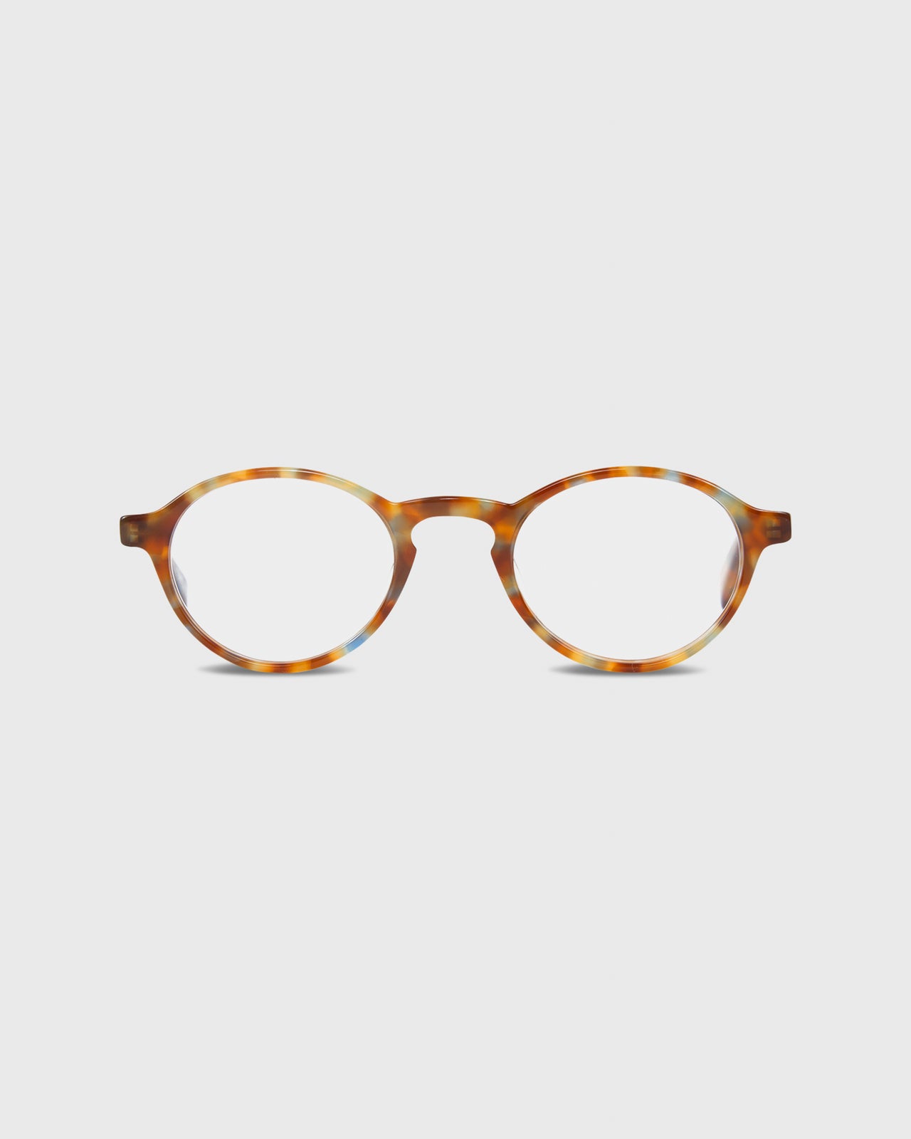 Board Stiff Reading Glasses Spotty Tortoise with Blue