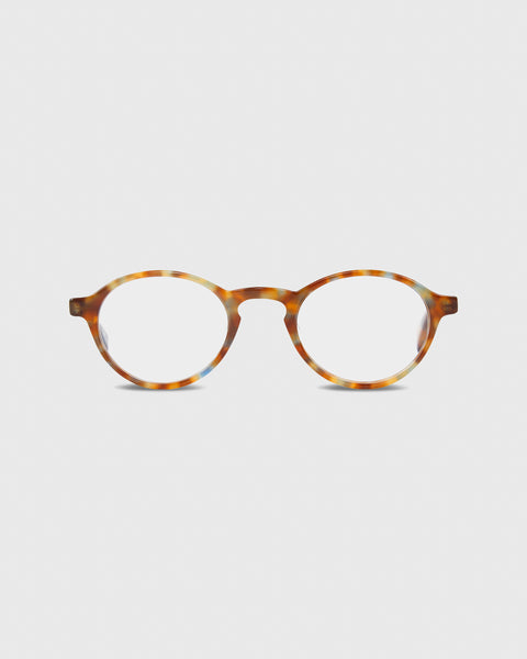 Board Stiff Reading Glasses in Spotty Tortoise with Blue  display picture 3