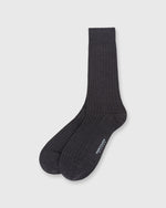 Load image into Gallery viewer, Trouser Dress Socks Charcoal Extra Fine Merino
