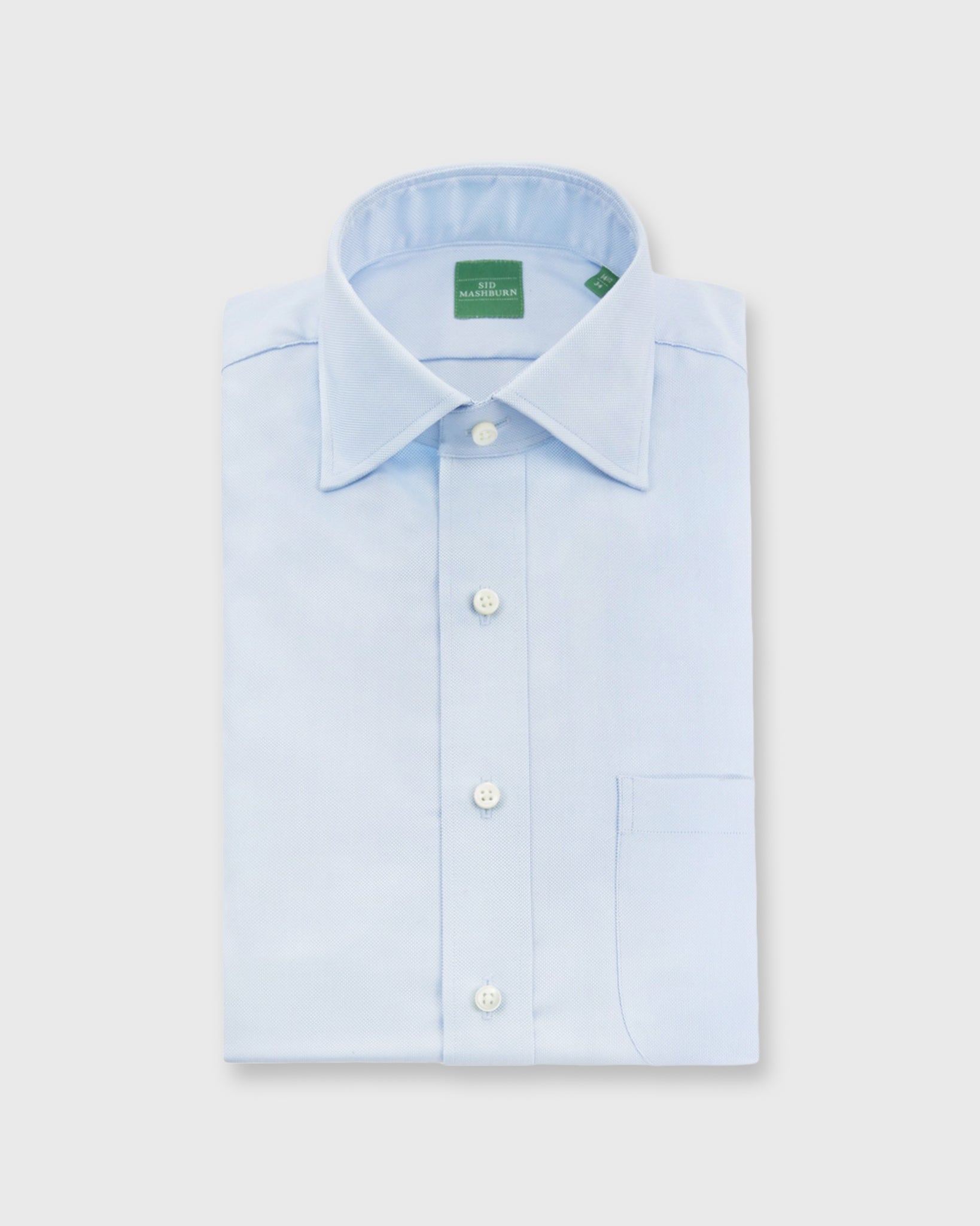 Sid Mashburn Roxford Spread Collar Dress Shirt, Sky Blue / 16 x 34 Sid Mashburn Roxford Spread Collar Dress Shirt, Sky Blue / 16 x 34