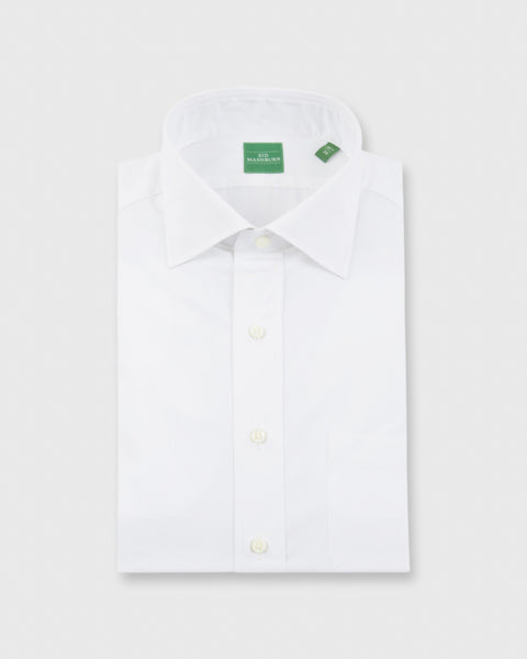 Spread Collar Dress Shirt in White Poplin - 17 / 34 by Sid Mashburn Spread Collar Dress Shirt in White Poplin - 17 / 34 by Sid Mashburn