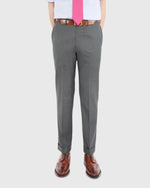 Load image into Gallery viewer, Dress Trouser Mid-Grey Lightweight Twill
