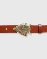 Load image into Gallery viewer, Arrowhead Belt Buckle Brass

