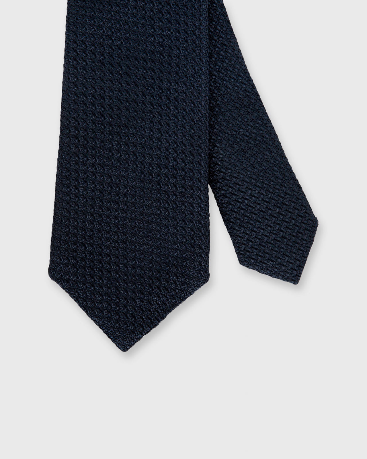 Silk Grosso Grenadine Tie Dark Navy