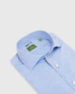 Load image into Gallery viewer, Slim-Fit Spread Collar Sport Shirt in Light Blue Chambray
