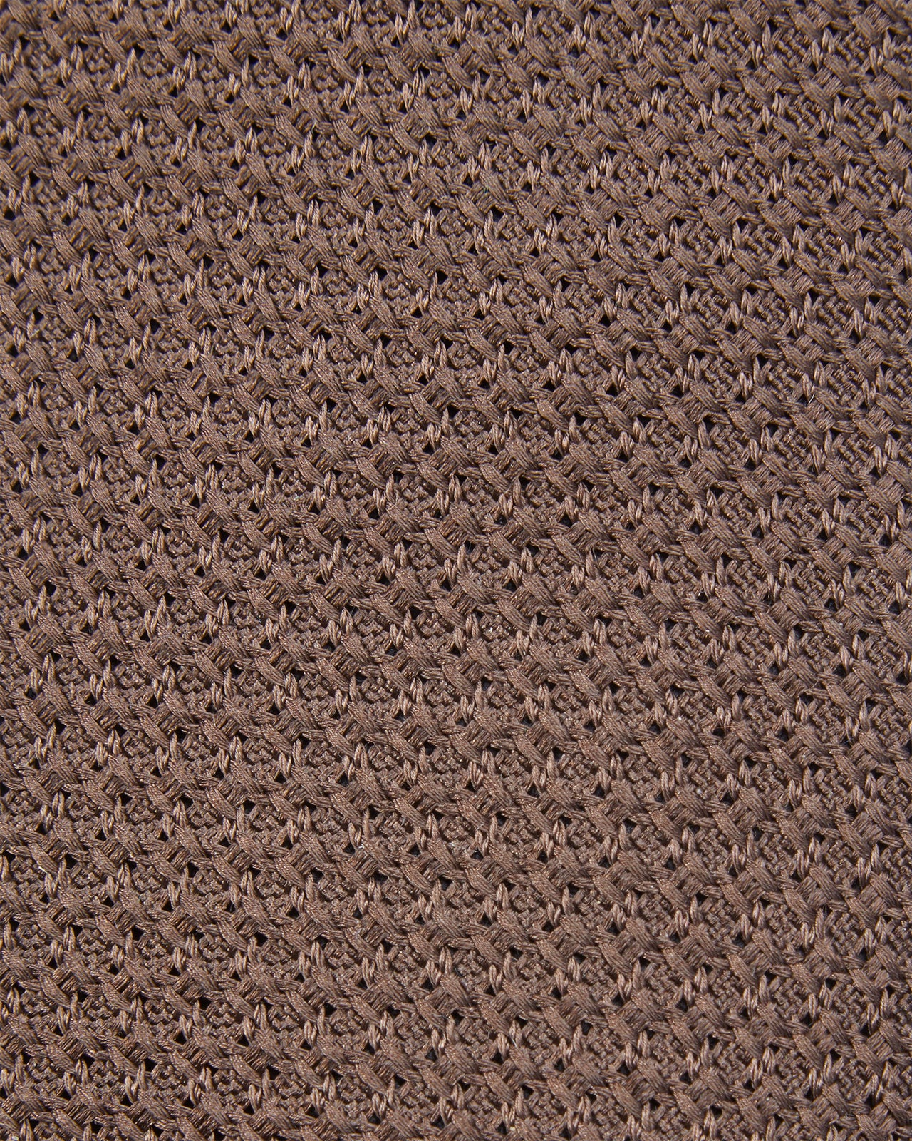 Silk Grosso Grenadine Tie in Brown