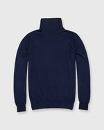 Load image into Gallery viewer, Fine-Gauge Turtleneck Sweater Navy Cashmere
