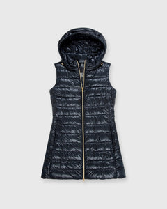 Classic Vest with Removable Hood in Navy
